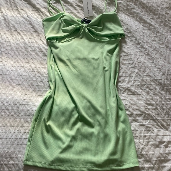 Streetwear Society Neon Green Mini Dress Size XL - Picture 1 of 3